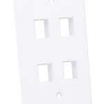 Placca Porta Frutti 4 Posti Mod.503 Bianco TECHLY PROFESSIONAL