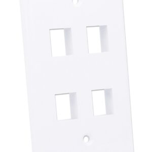 Placca Porta Frutti 4 Posti Mod.503 Bianco TECHLY PROFESSIONAL