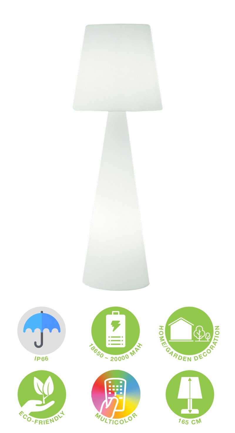 Lampada LED RGB da Pavimento Multicolor 16 Colori Regolazione Intensità IP66 TECHLY - immagine 3
