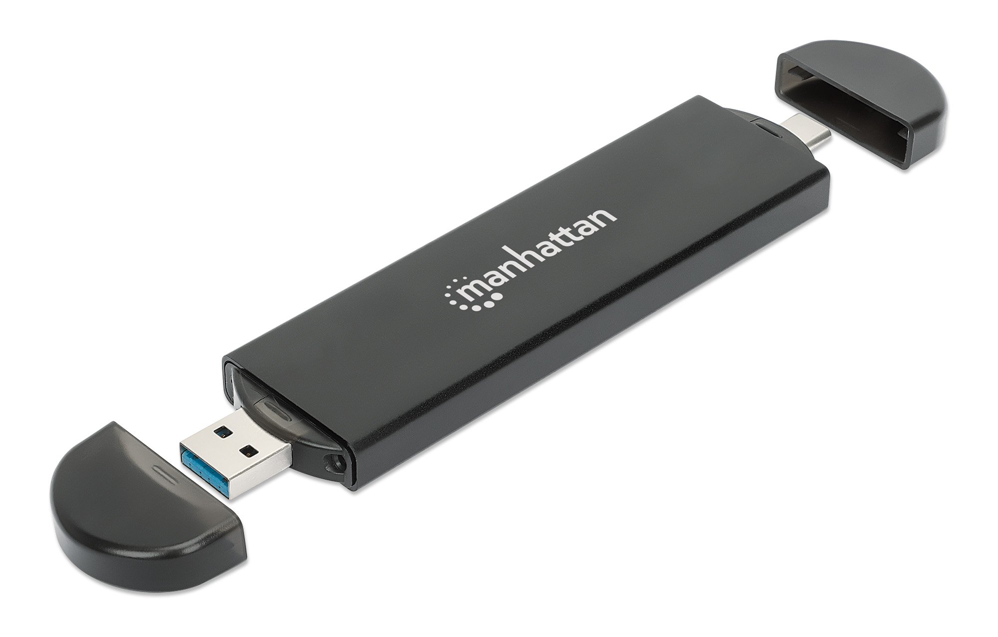 Box Esterno USB SSD M.2 NVMe e SATA Connessioni USB-C™ e USB A MANHATTAN - immagine 3