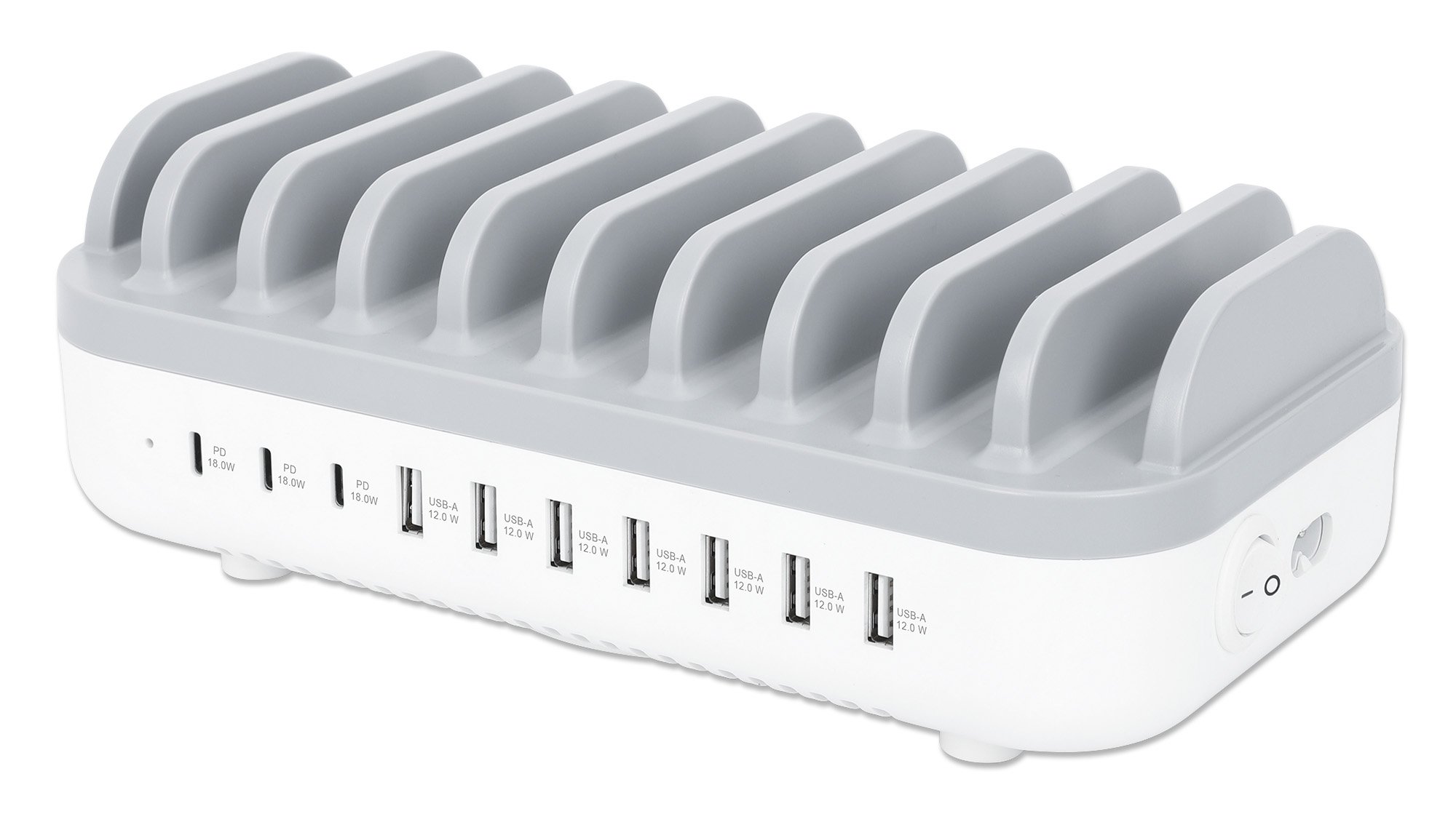 Docking Station Stazione di Ricarica 10 Porte USB 120W MANHATTAN - immagine 3