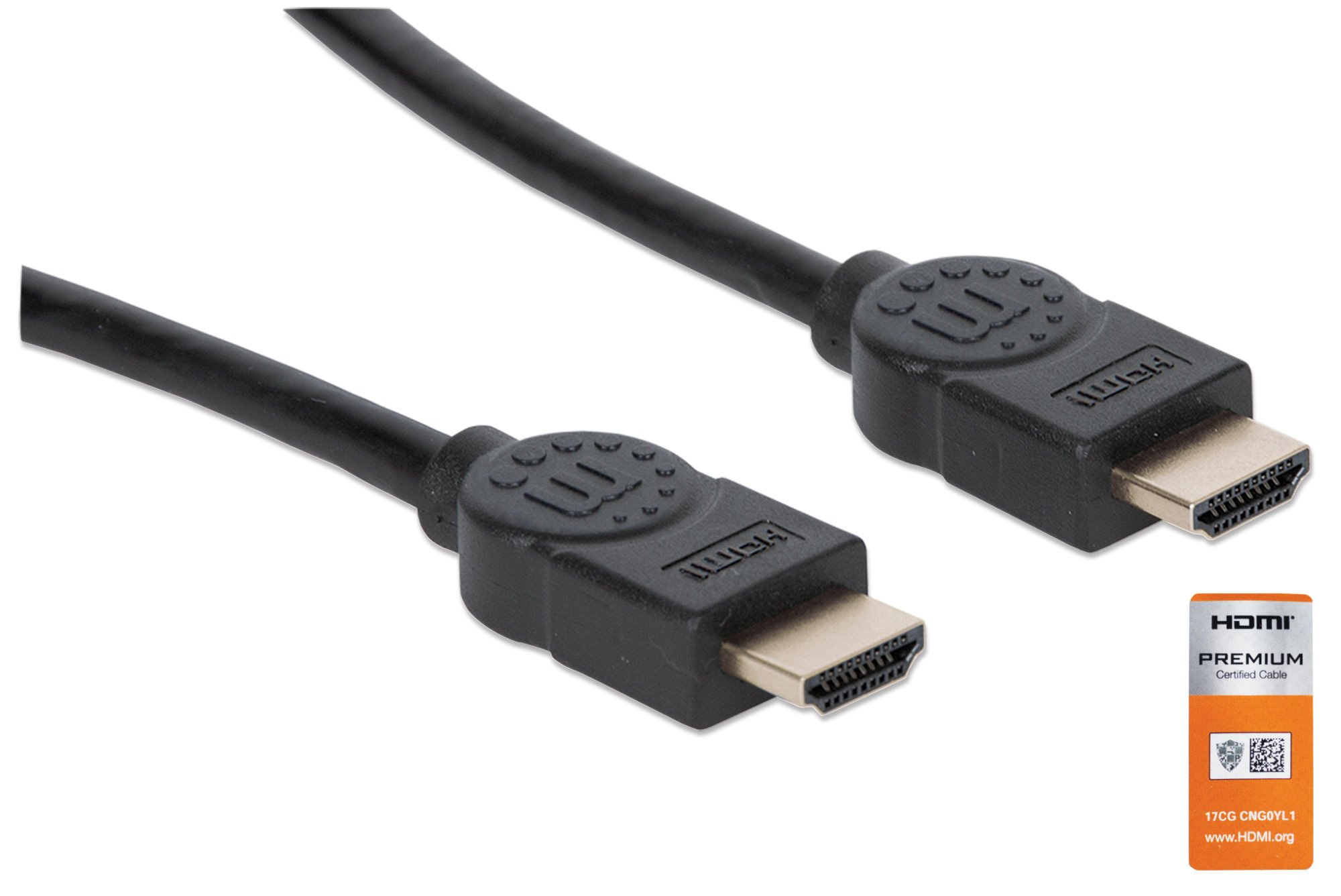 Cavo HDMI High Speed con Ethernet Premium 1m MANHATTAN - immagine 3