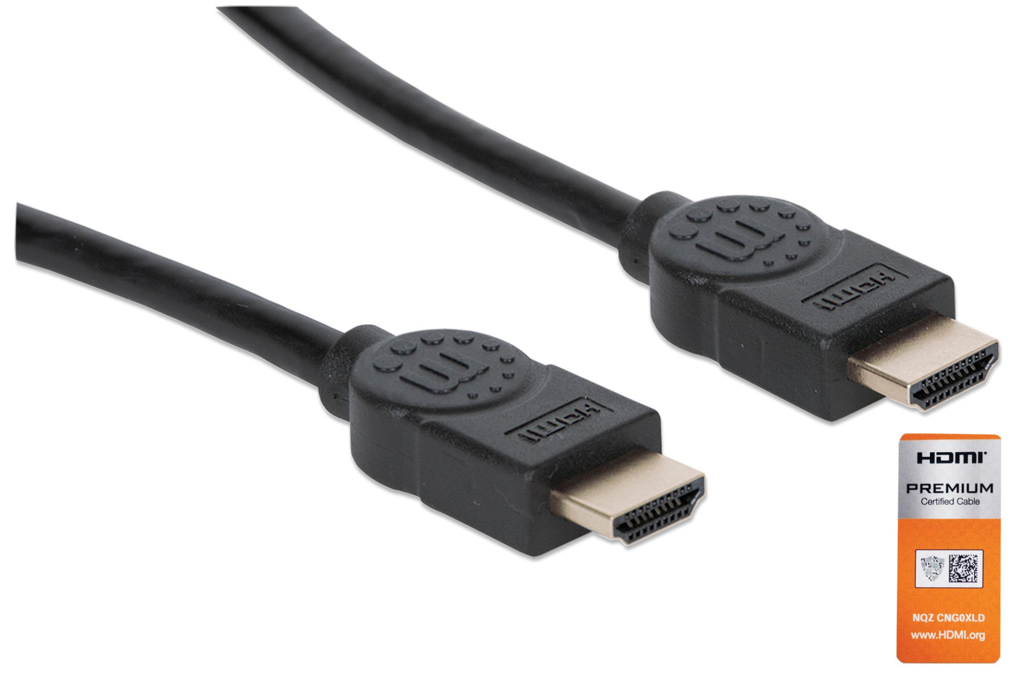 Cavo HDMI High Speed con Ethernet Premium 2m MANHATTAN - immagine 3