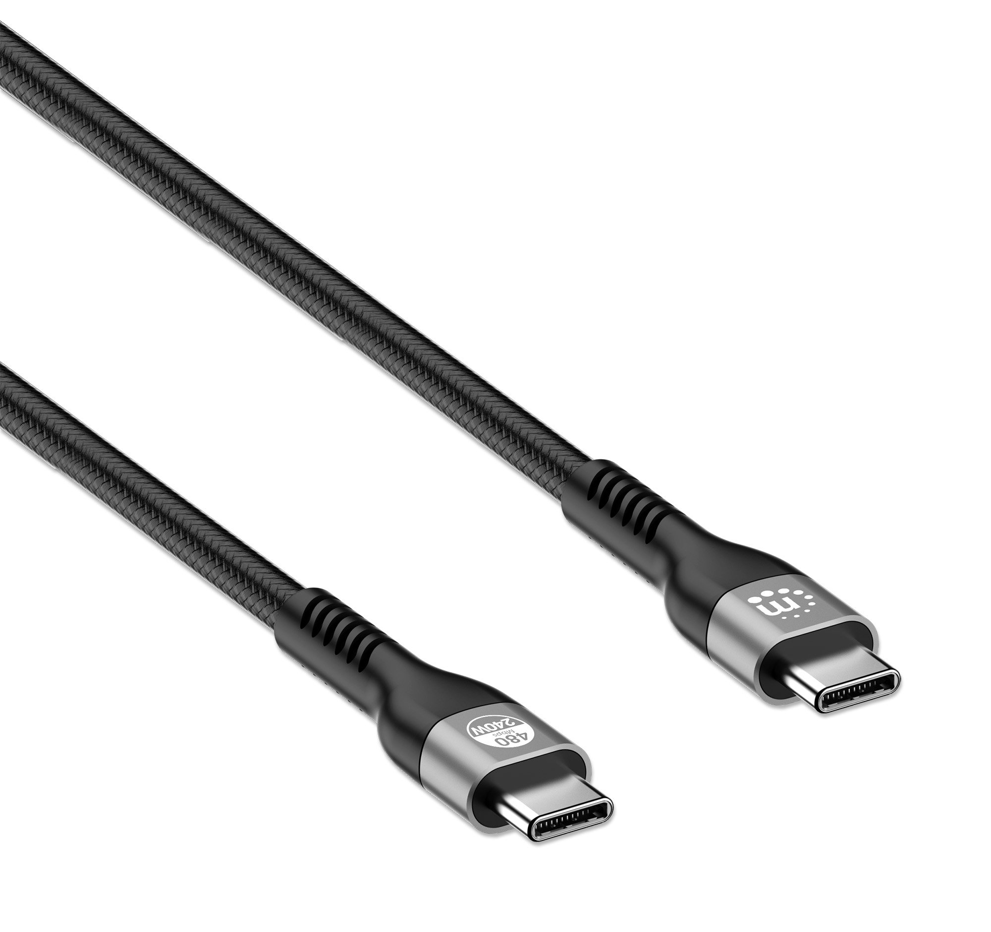 Cavo USB 2.0 EPR USB-C™ M/M 240W PD 3.1 e-Mark 2m MANHATTAN - immagine 3