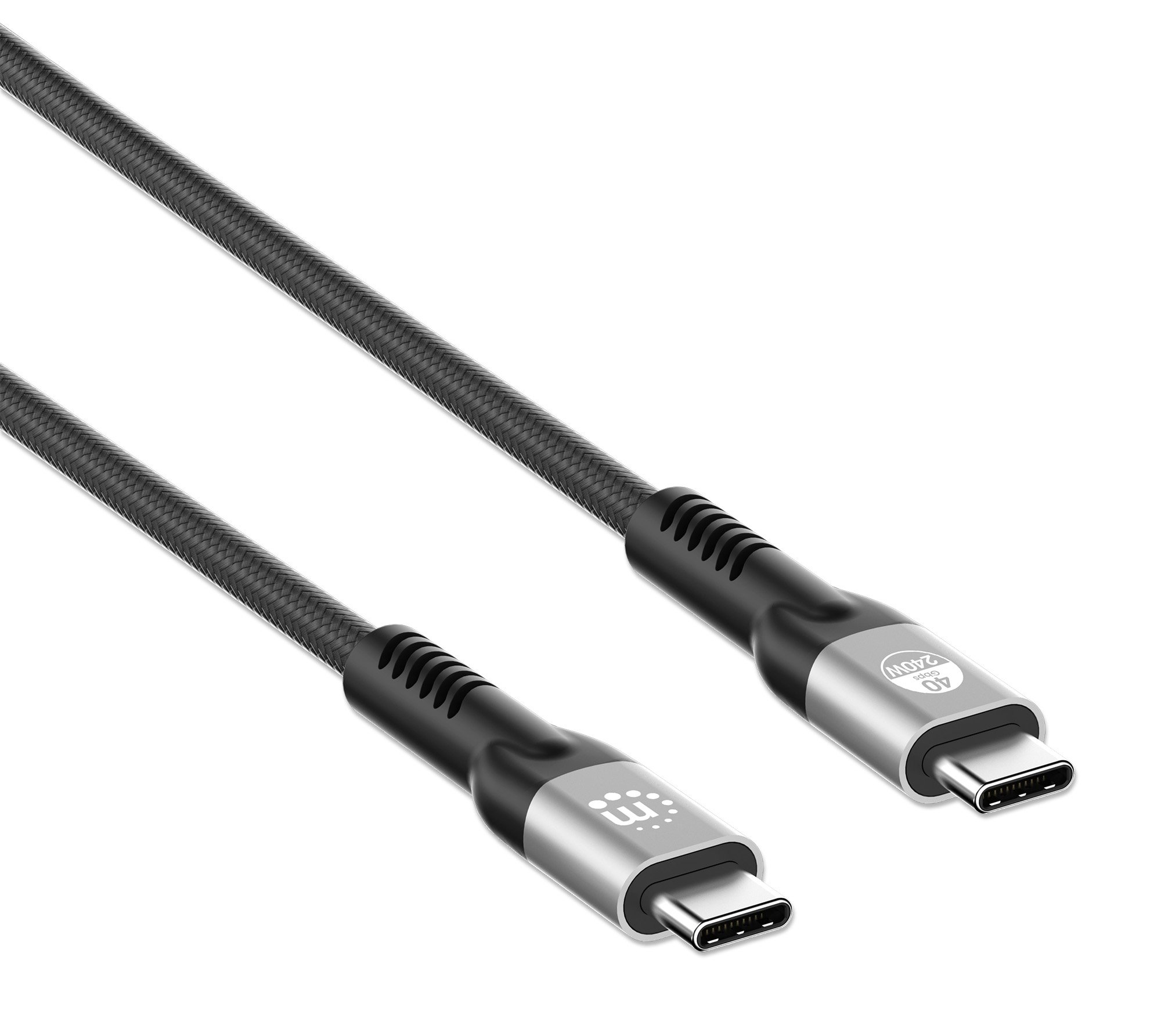 Cavo USB4 EPR USB-C™ M/M 40G 240W PD 3.1 8K E-Mark 1m MANHATTAN - immagine 3