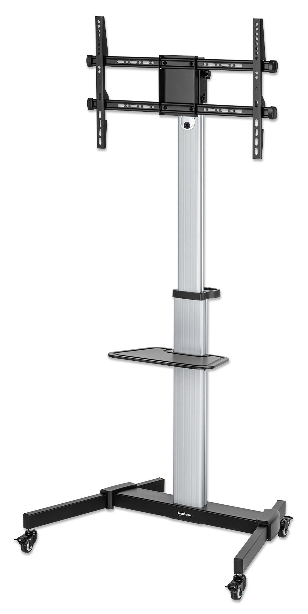Carrello TV 37''-86'' Multimediale in Alluminio Regolabile in Altezza MANHATTAN - immagine 3