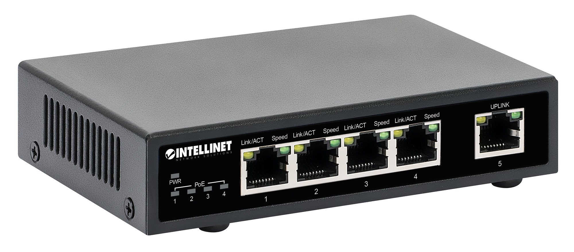 Ethernet Switch Gigabit PoE+ 5 porte INTELLINET - immagine 3