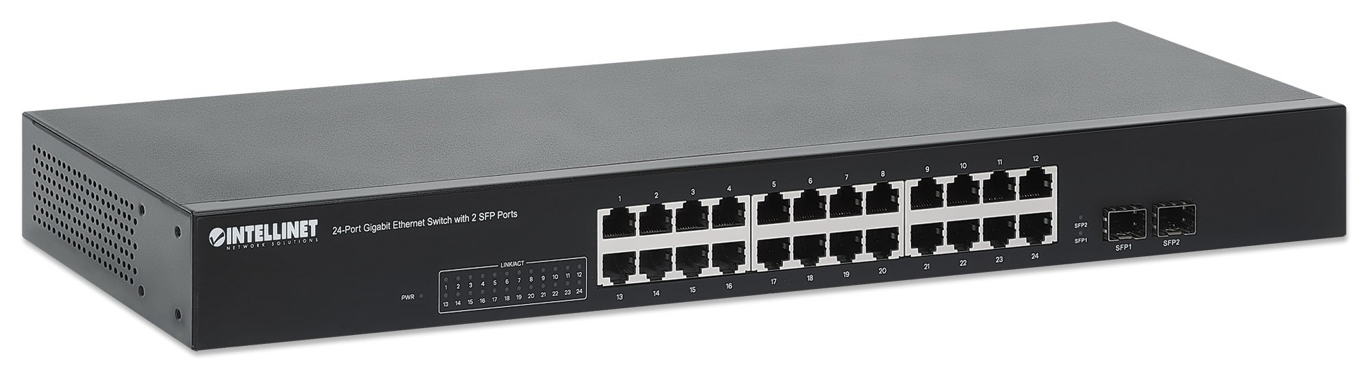 Gigabit Ethernet Switch 24 porte con 2 porte SFP INTELLINET - immagine 3
