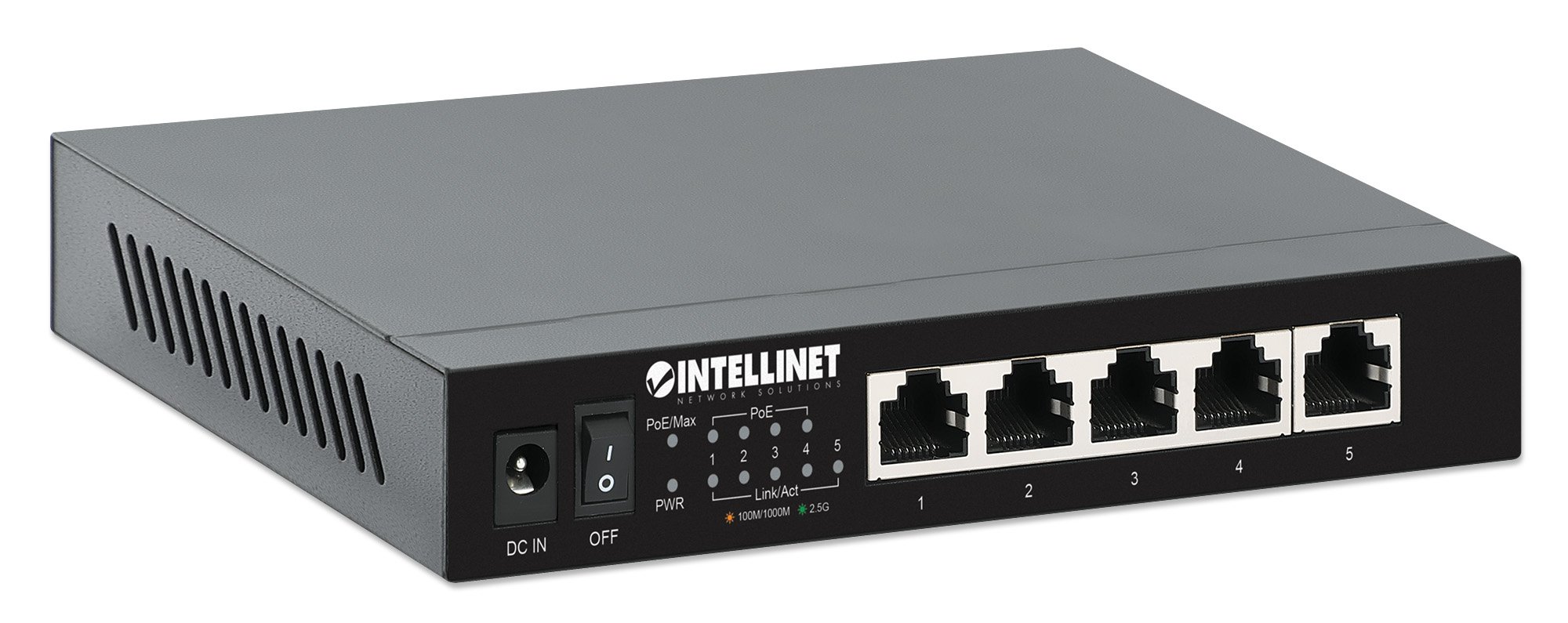 Ethernet Switch POE+ 5 Porte 2.5G INTELLINET - immagine 3
