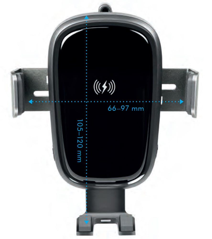 Supporto da Auto Ricarica Wireless per Smartphone da Presa d'aria LOGILINK - immagine 3
