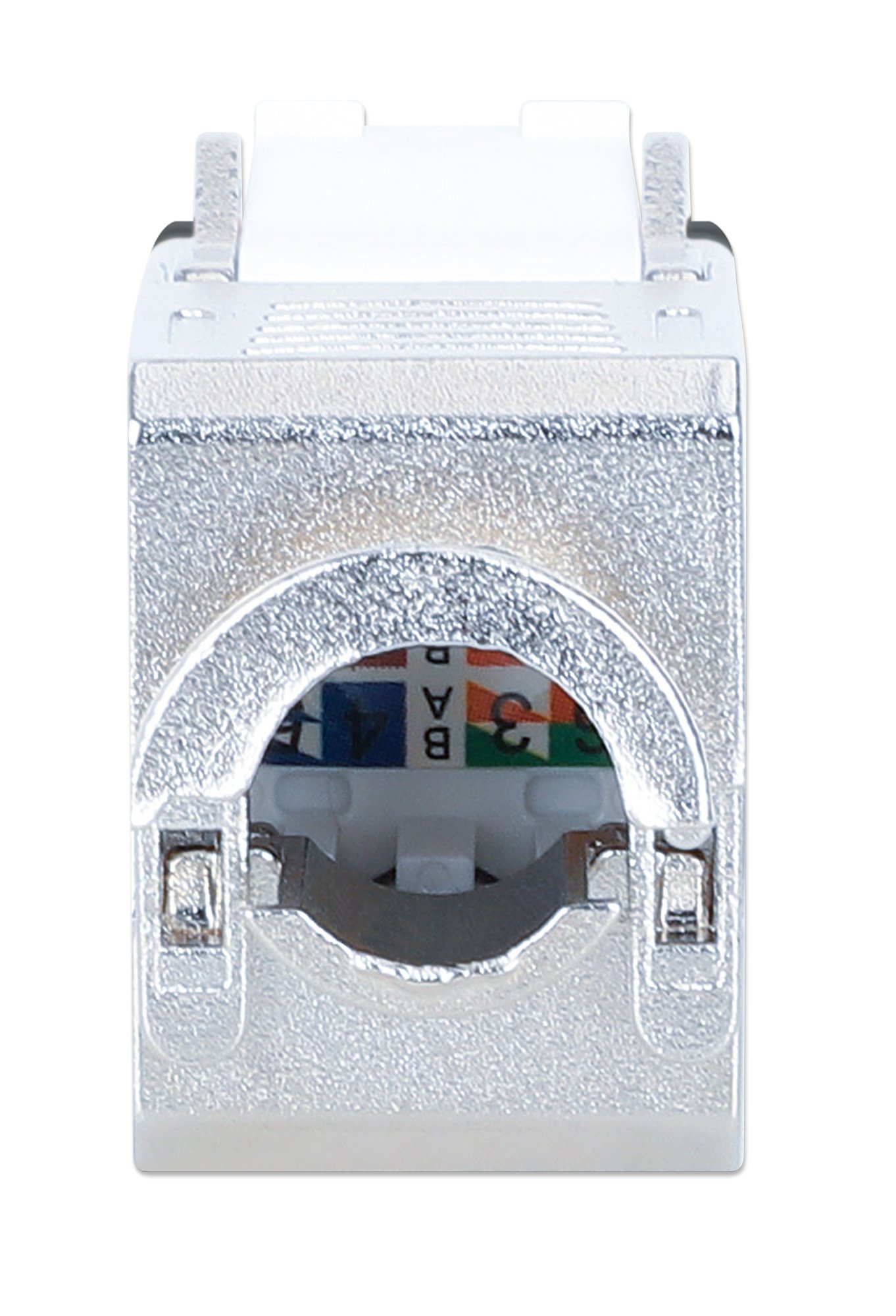 Frutto Keystone RJ45 Cat.6A 10G Slim STP Toolless Nero INTELLINET - immagine 4