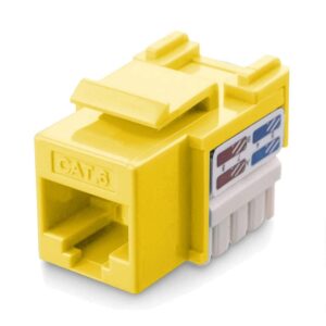 Frutto Keystone RJ45 Cat.6 UTP IDC 90&deg; Giallo TECHLY PROFESSIONAL