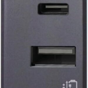 Tekla S44 Caricatore USB-A e USB-C&trade; 3A 230V Grigio Opaco, 445082USBAC AVE