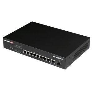 Smart Switch Web 10 porte Gigabit PoE+ 1 porta SFP, GS-5210PLG EDIMAX