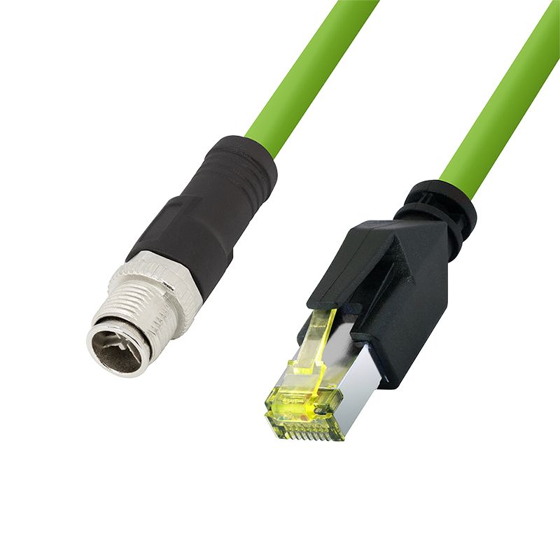 Cavo di Rete Industriale M12 RJ45 Cat. 6A SFTP PUR 1m LOGILINK