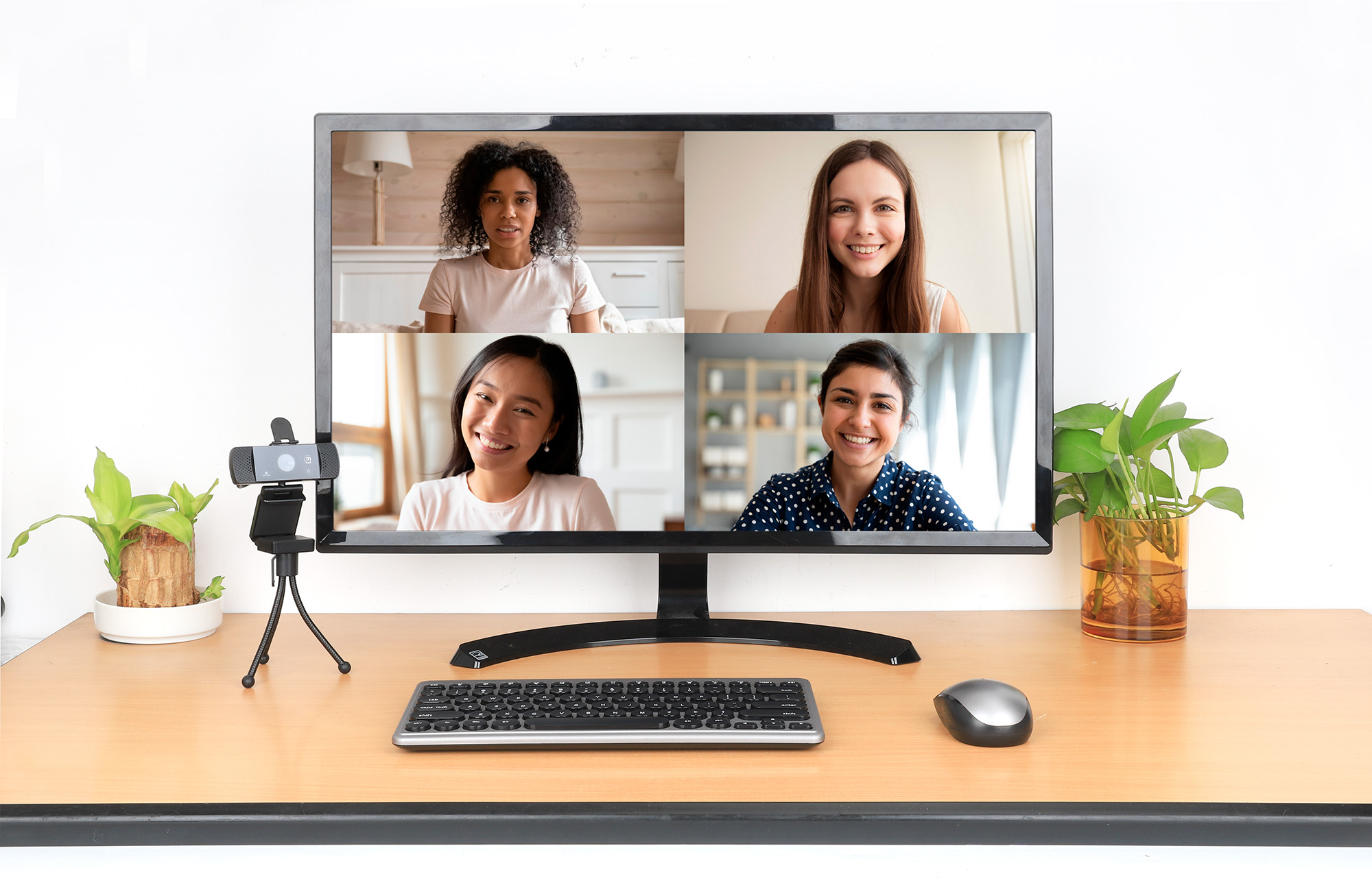 Webcam USB QHD 1440p con Cancellazione del Rumore MANHATTAN - immagine 7