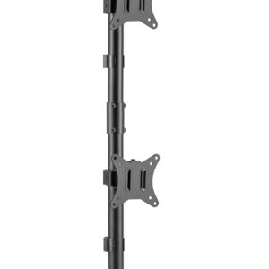 Supporto da Scrivania 2 Monitor 17-32'' con Base e Supporto per Smartphone TECHLY