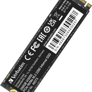 SSD Vi3000 PCIe NVMe M.2 256GB VERBATIM