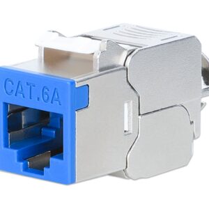Frutto Keystone RJ45 Cat.6A 10G Slim STP Toolless Blu INTELLINET
