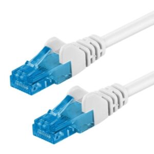 Cavo di rete Patch in Rame Cat. 6A Bianco U/UTP 0.5 m GOOBAY