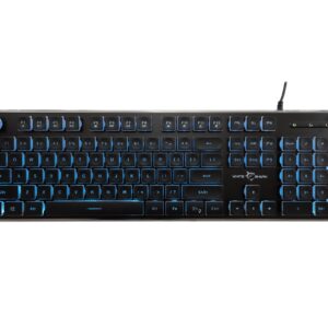 Tastiera Gaming USB 104 Tasti con Retroilluminazione LED Nero WHITE SHARK