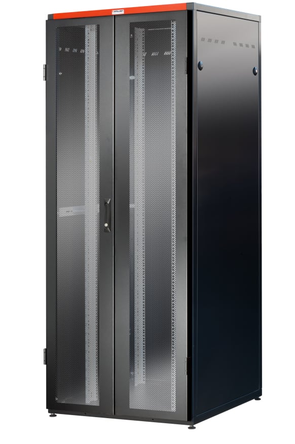 Armadio Rack NextGen 19'' 800x800 42U Doppia Porta Grigliata Nero INTELLINET