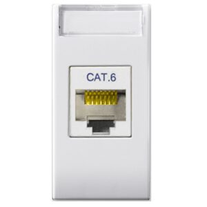 Domus S44 Presa RJ45 Cat.6 UTP Bianco Lucido AVE