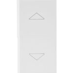 WHITEK S44 Commutatore 2 Pulsanti 1P 10AX 250V 1 Modulo Bianco Opaco AVE