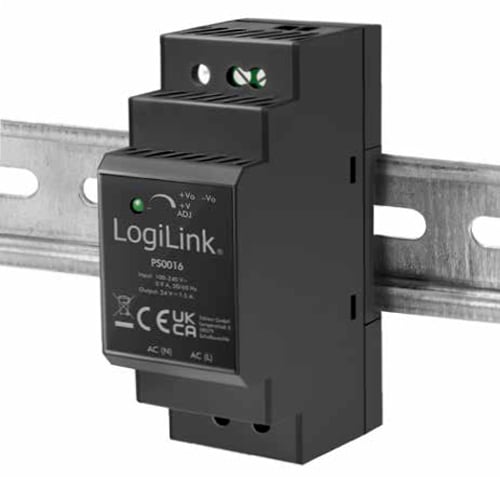 Alimentatore su Guida DIN 24V 1,5A 36W LOGILINK