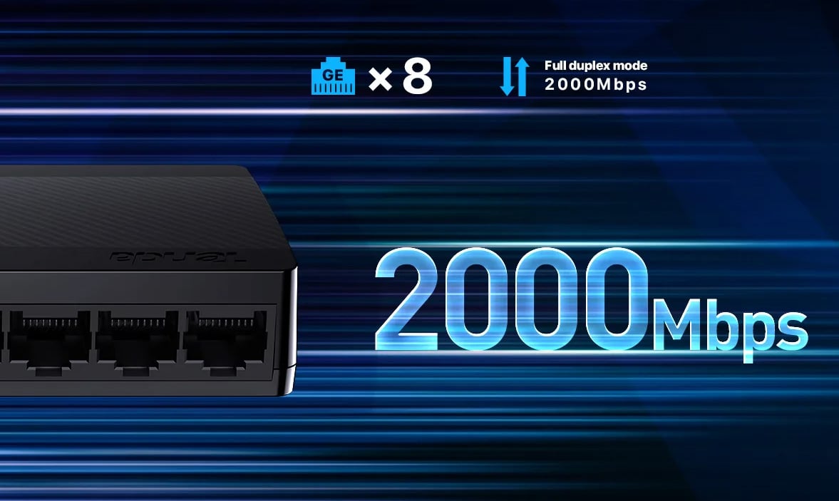 Switch Gigabit Ethernet 8 Porte, SG108M TENDA - immagine 4