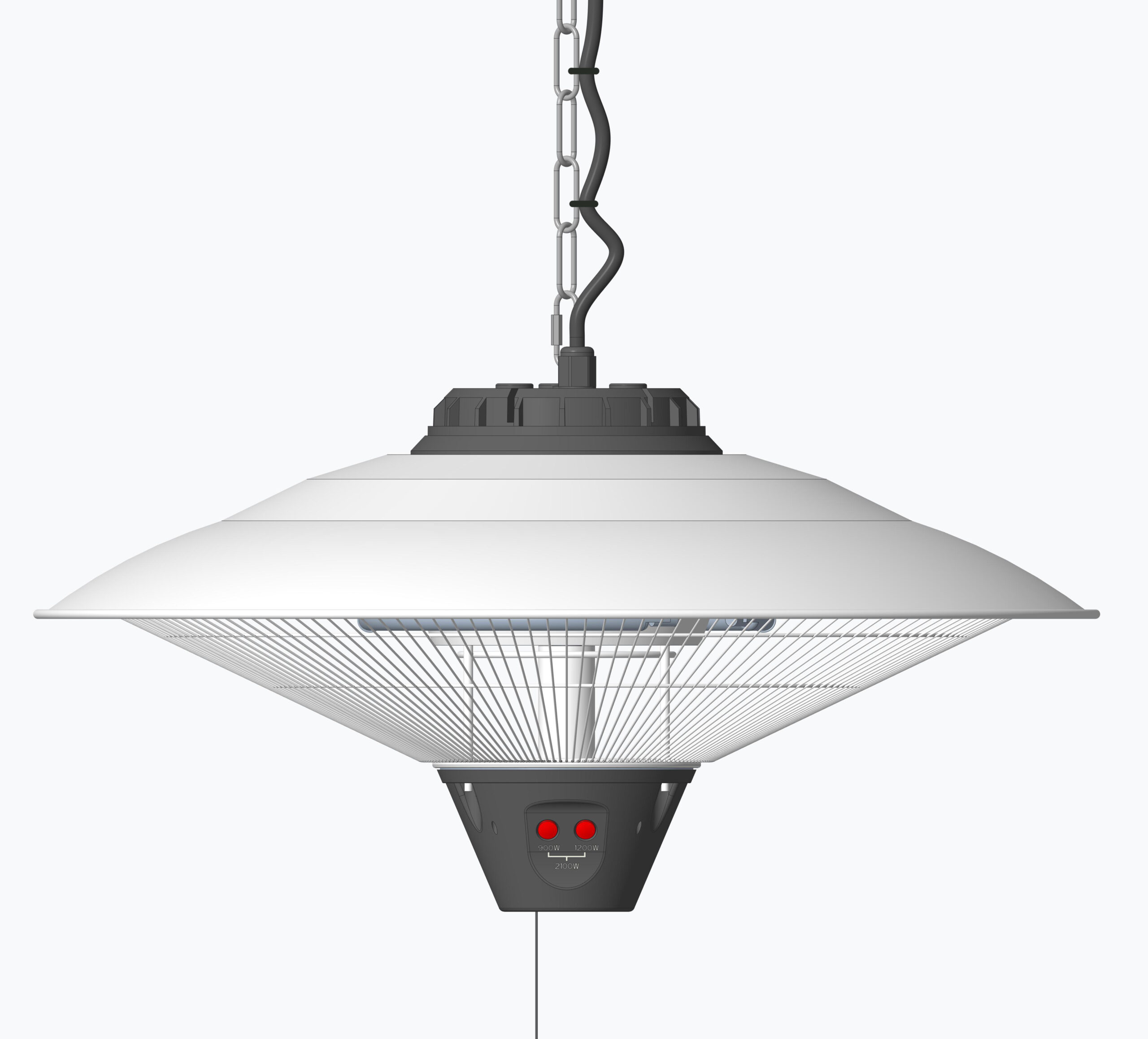 Riscaldatore Radiante da Soffitto per Interno Esterno IP34 2100W TECHLY - immagine 6