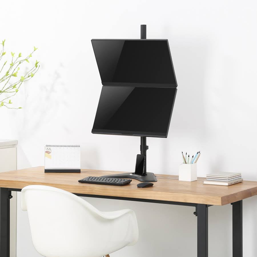 Supporto da Scrivania 2 Monitor 17-32'' con Base e Supporto per Smartphone TECHLY - immagine 6
