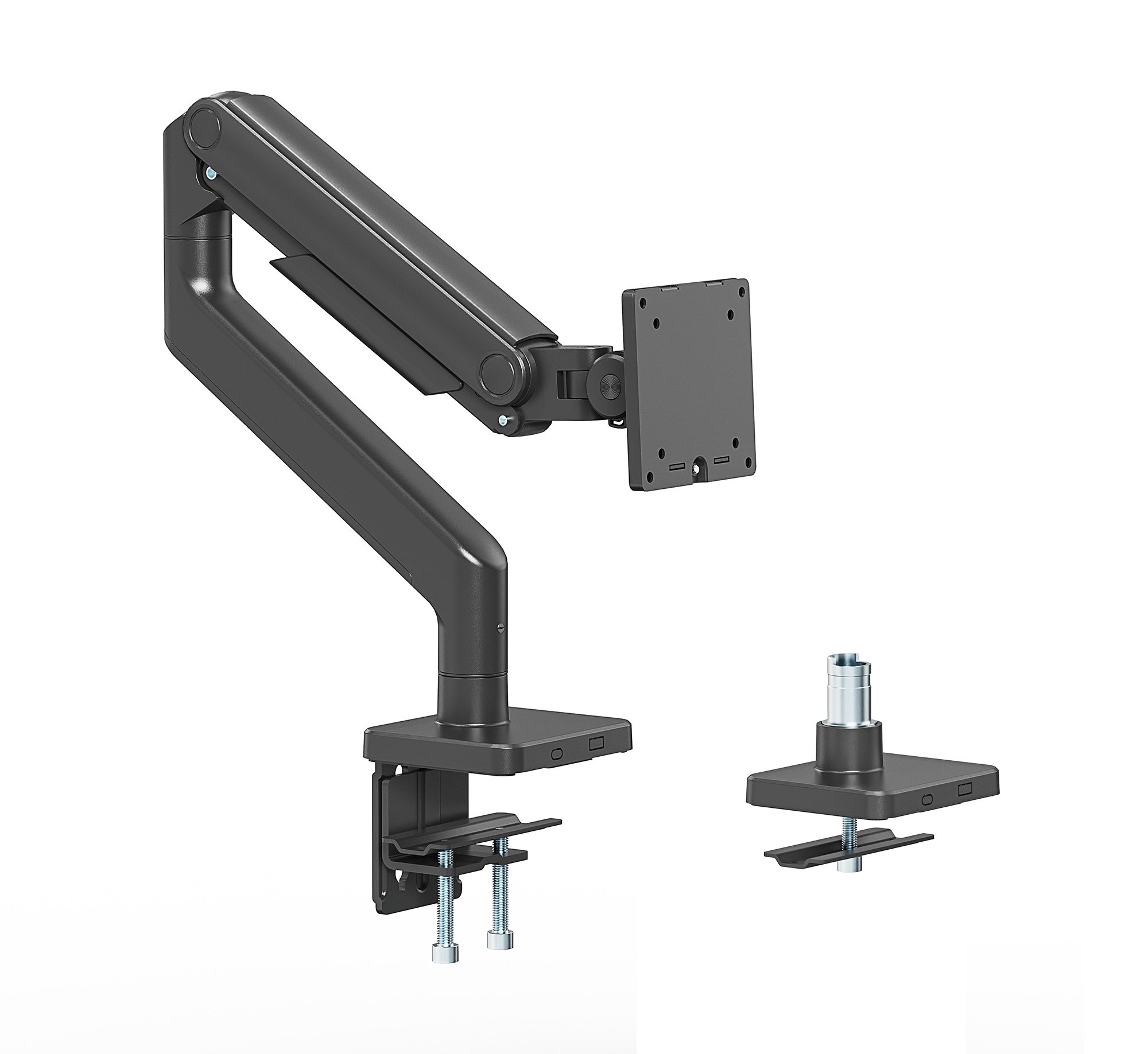 Supporto da Scrivania per Monitor Singolo 17-49'' con Molla Meccanica in Alluminio MANHATTAN - immagine 8