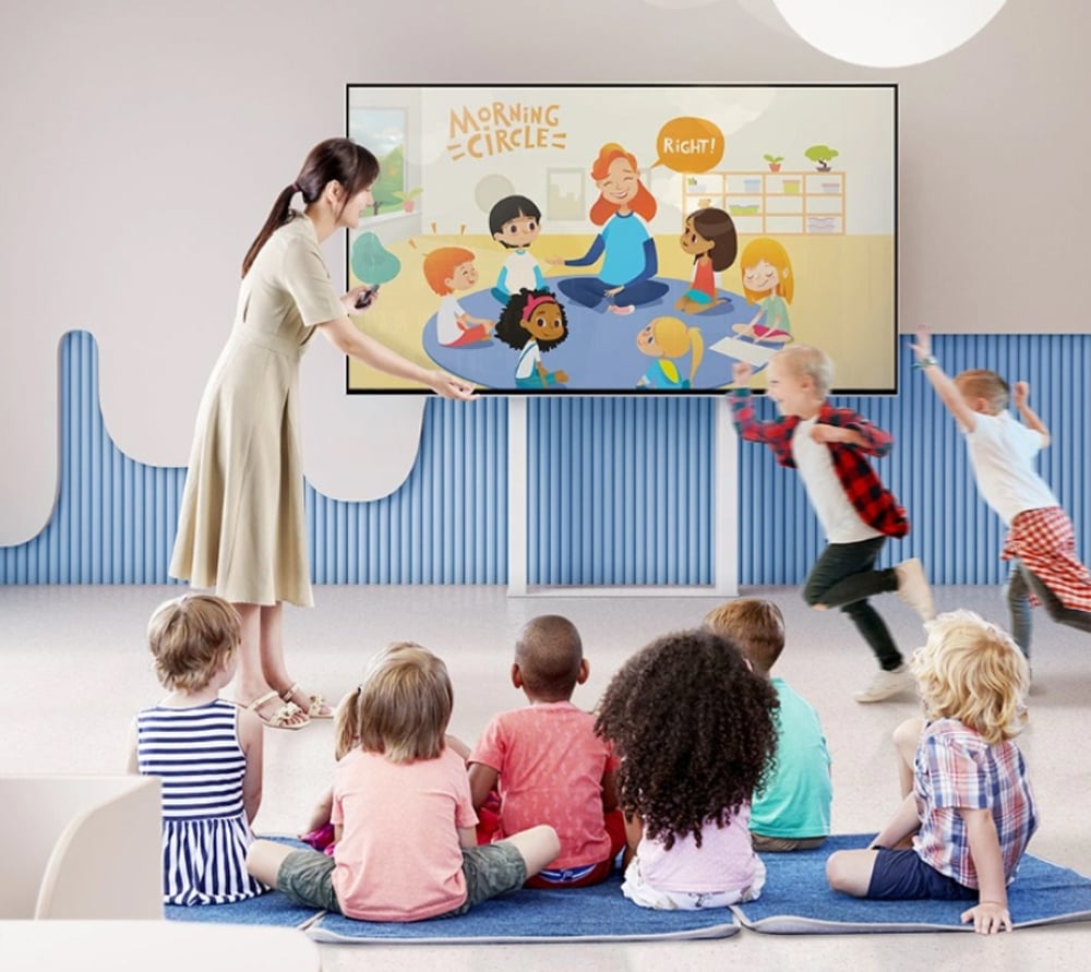 Supporto TV Motorizzato da Parete con Altezza Regolabile per TV da 55-100'' con Telecomando TECHLY - immagine 4