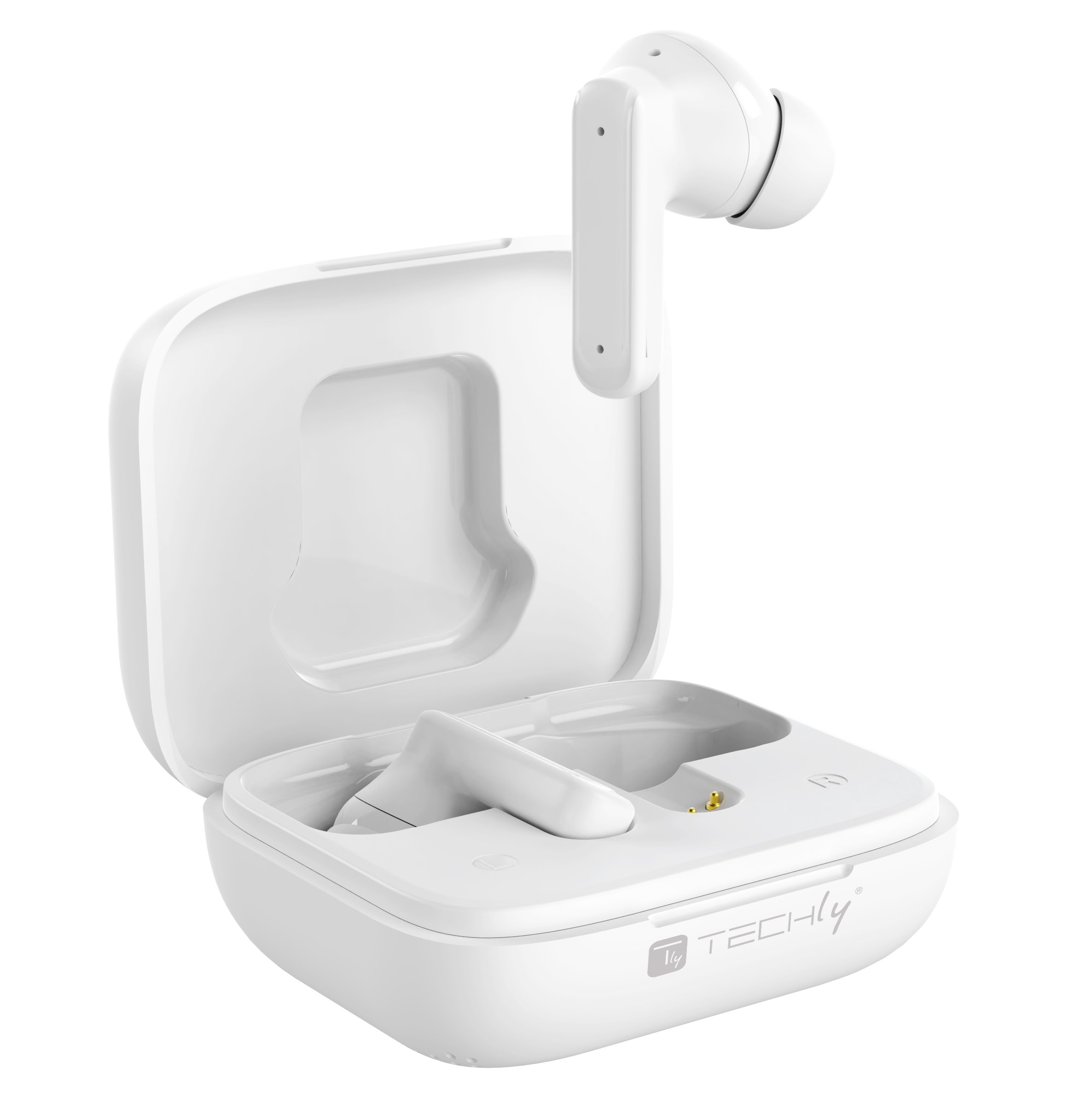 Cuffie Auricolari Bluetooth con Custodia Smart Touch Screen LCD Cancellazione Attiva del Rumore ANC TECHLY - immagine 7