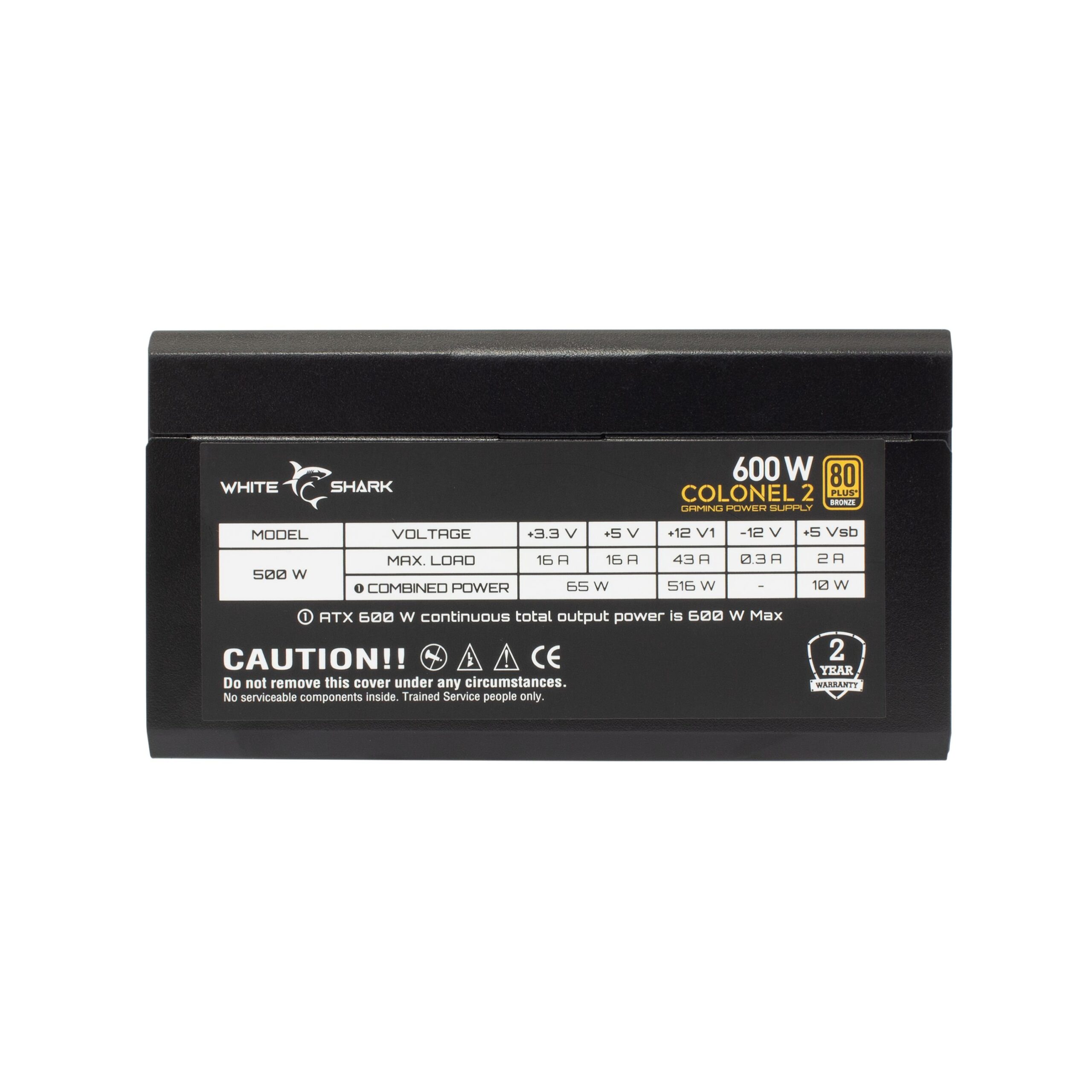 Alimentatore per PC ATX 600 Watt WHITE SHARK - immagine 4