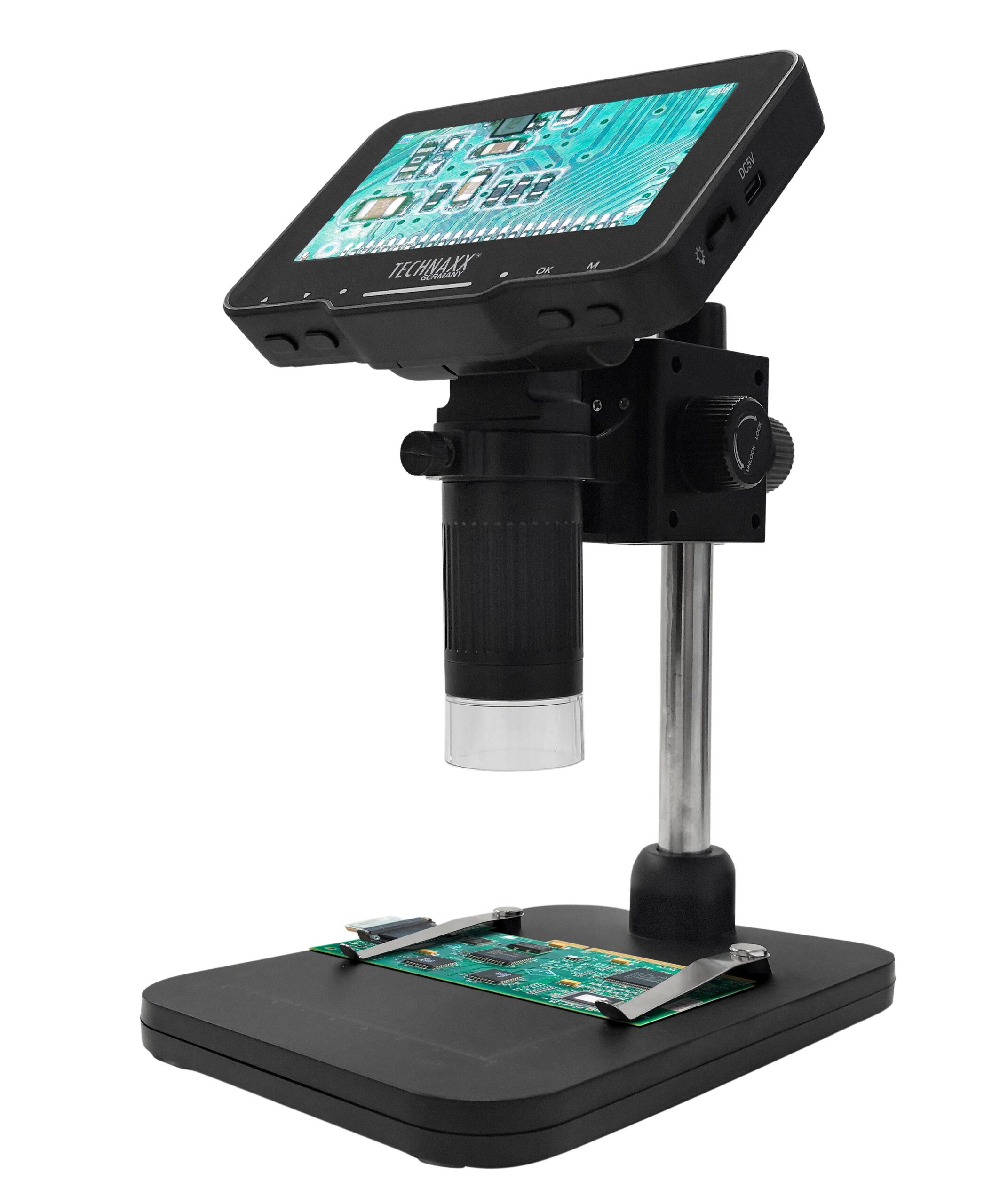 Microscopio Digitale con Display 4,3 Pollici 720p a 8 LED, TX-277 TECHNAXX - immagine 4