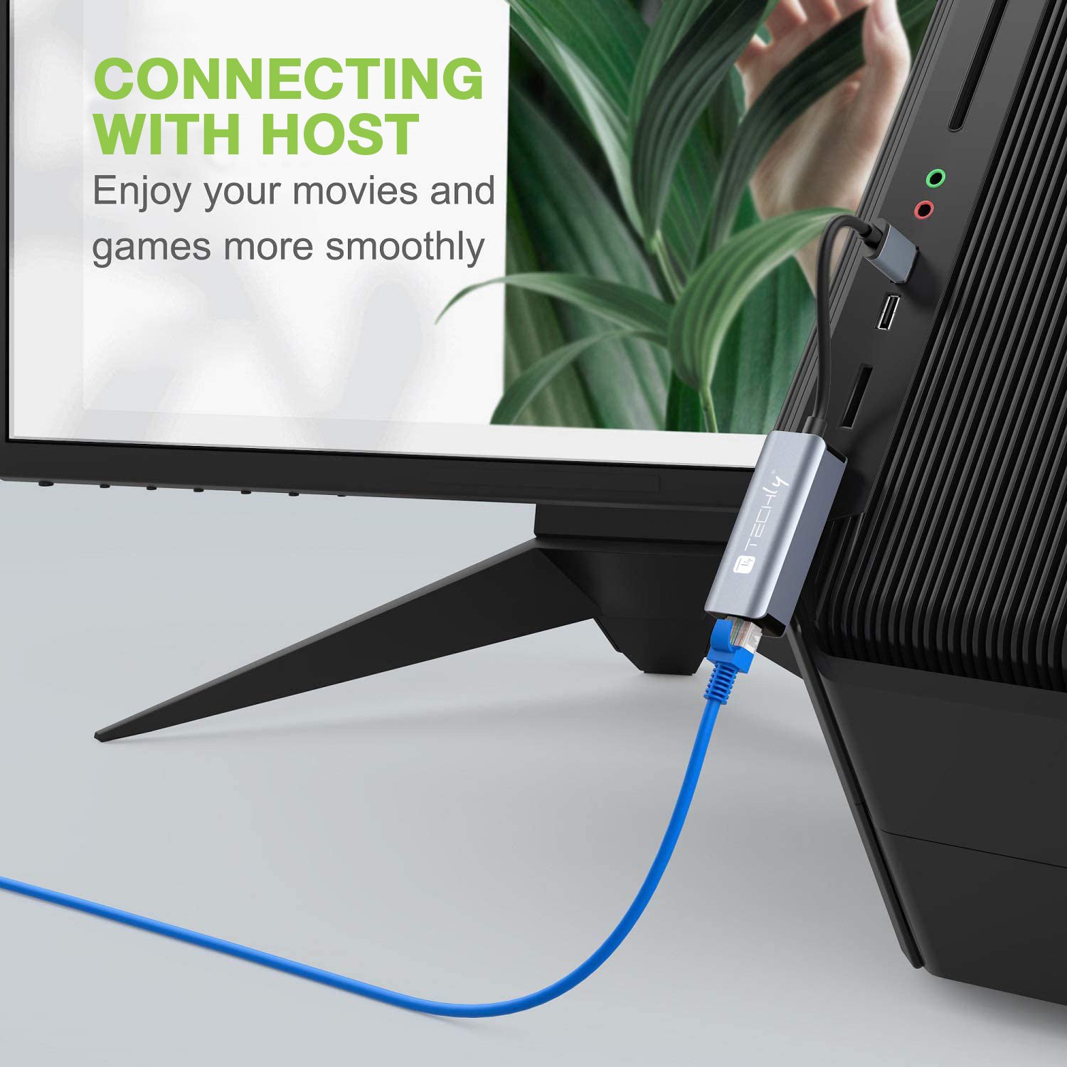 Adattatore Convertitore USB-C™ 3.2 a RJ45 2.5 Gigabit Ethernet TECHLY - immagine 4