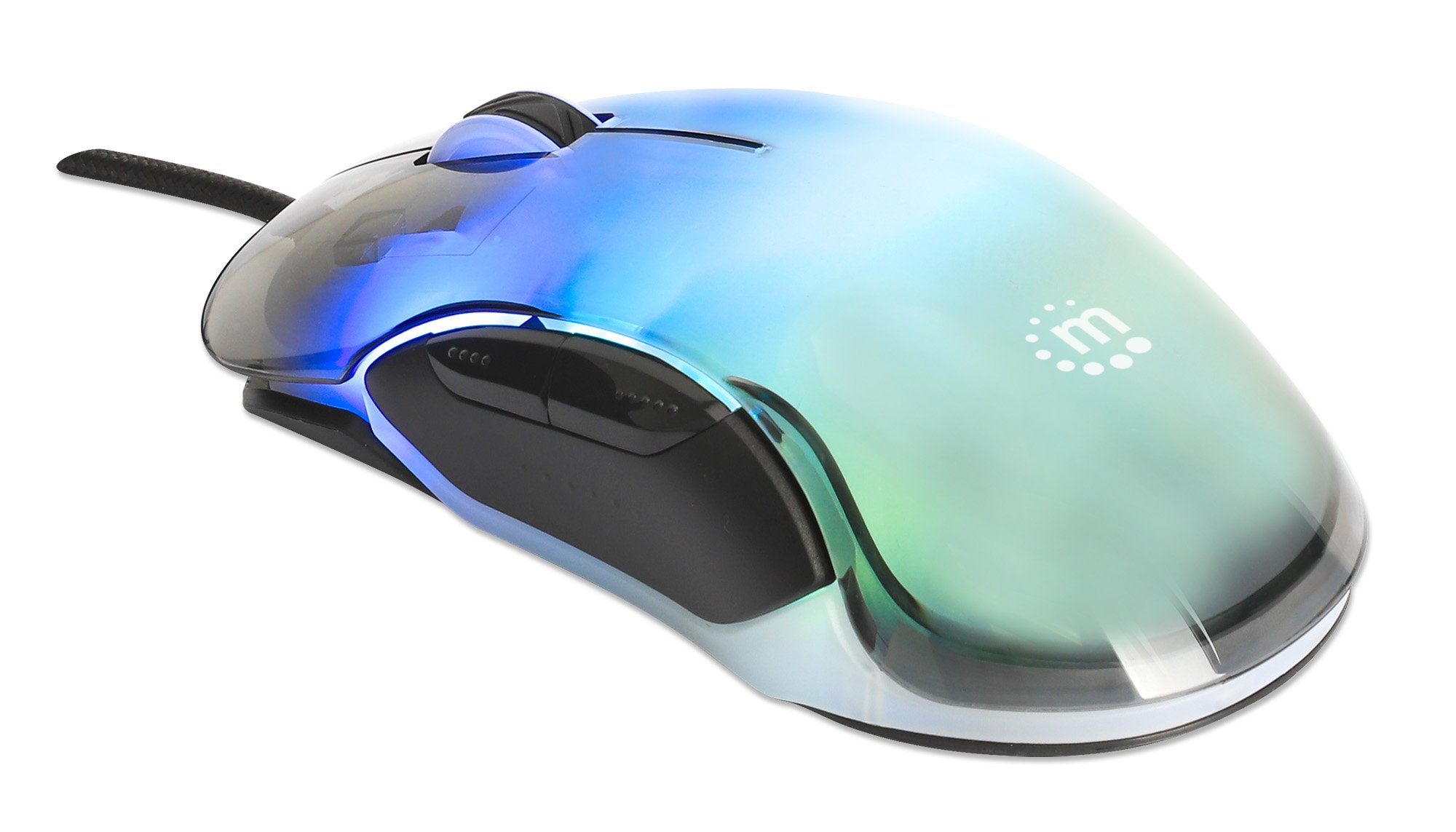 Mouse Ottico USB 12800 dpi LED RGB Multicolor MANHATTAN - immagine 4