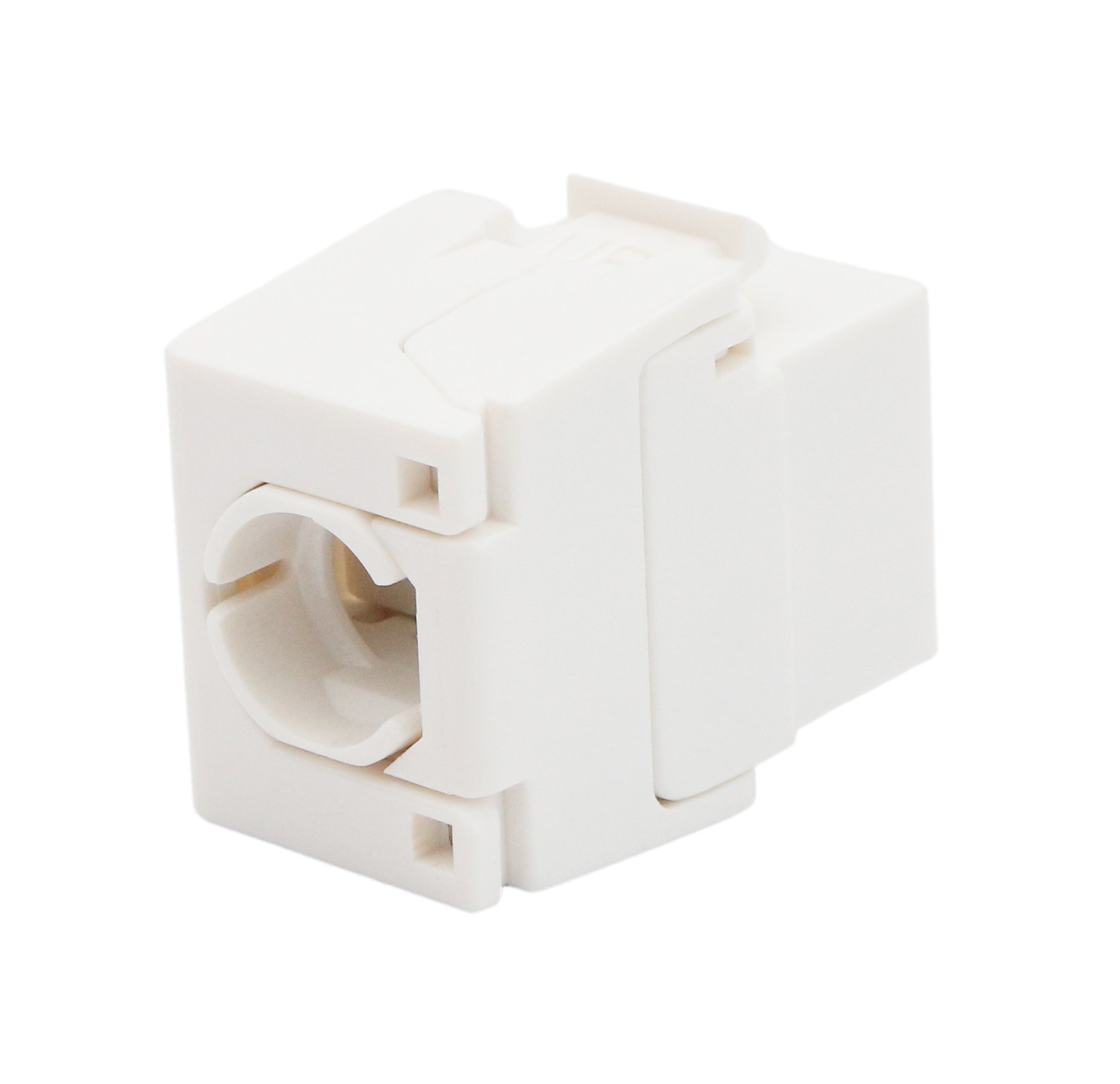 Frutto Keystone RJ45 Cat.6 UTP 180° Toolless Bianco INTELLINET - immagine 5
