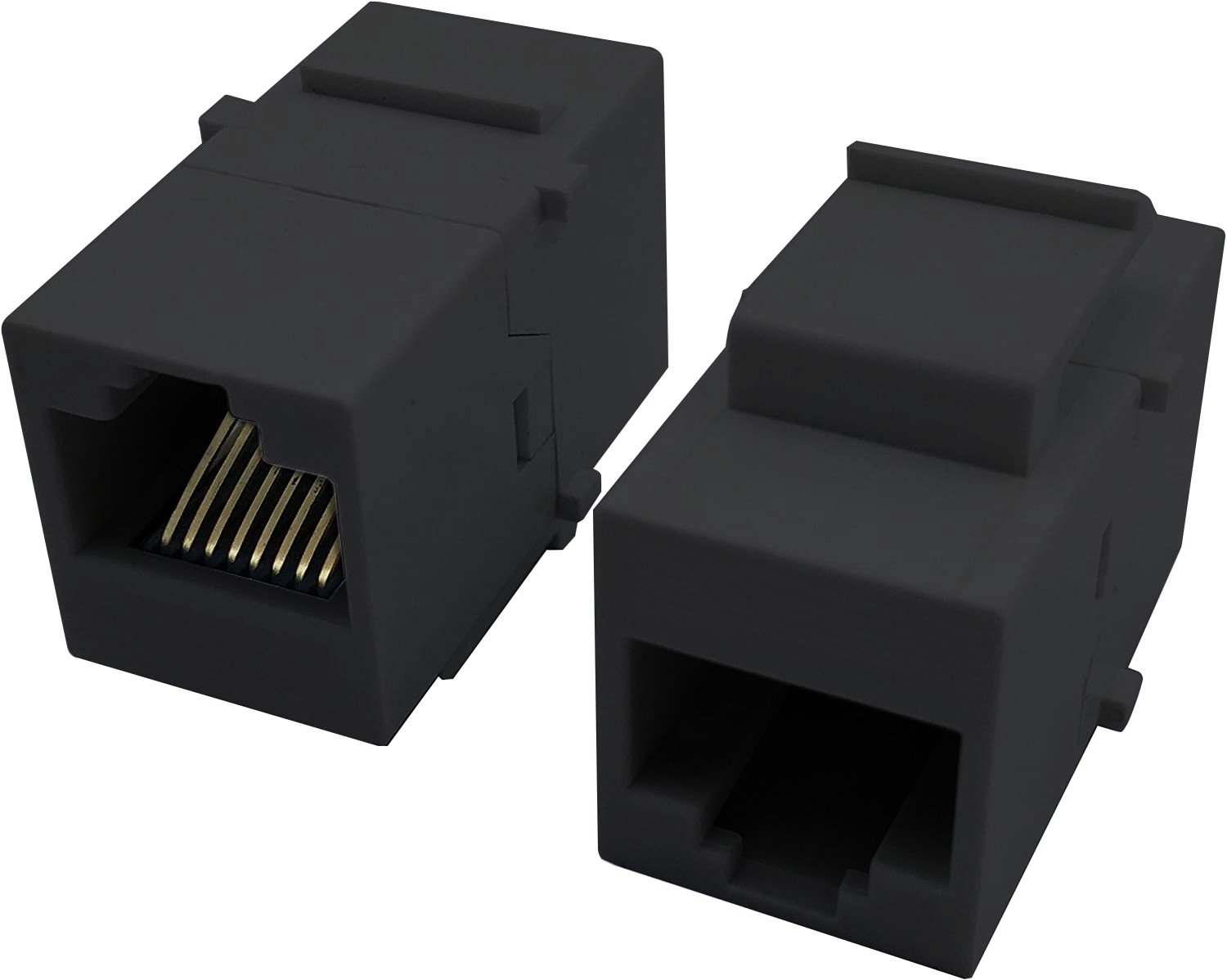 Accoppiatore Keystone RJ45 F/F Cat.5E UTP Nero TECHLY PROFESSIONAL - immagine 3