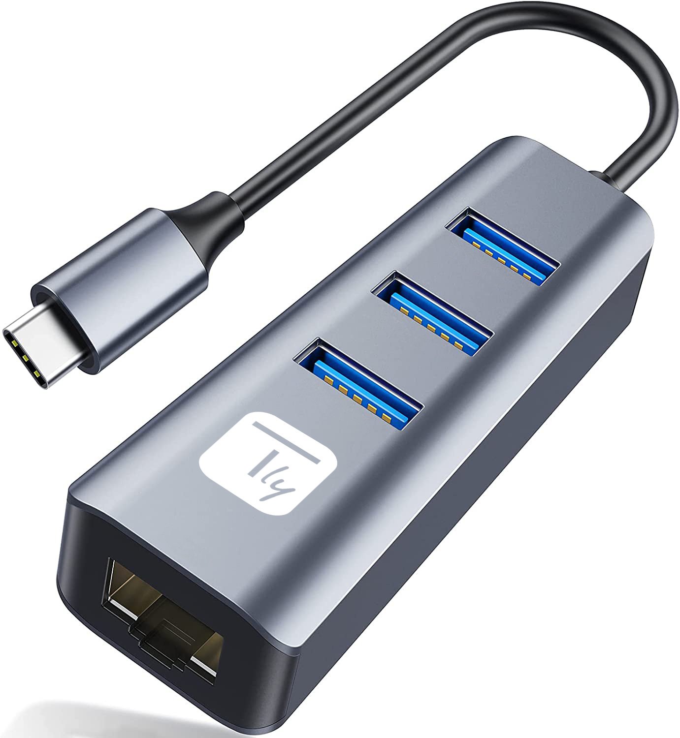 Adattatore Convertitore USB-C™ a RJ45 Gigabit con Hub 3 Porte USB 5 Gbps TECHLY - immagine 4