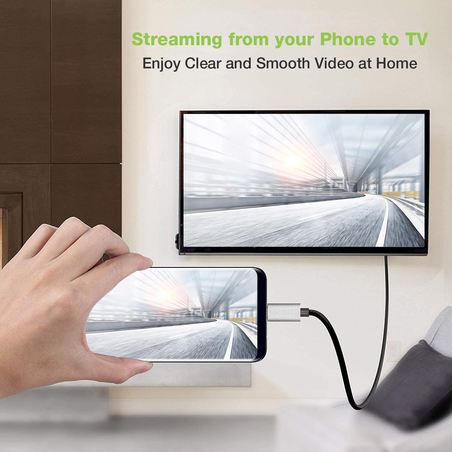 Cavo Adattatore USB-C™ 3.2 a HDMI 2.1 8K@60Hz 1,8 m TECHLY - immagine 3