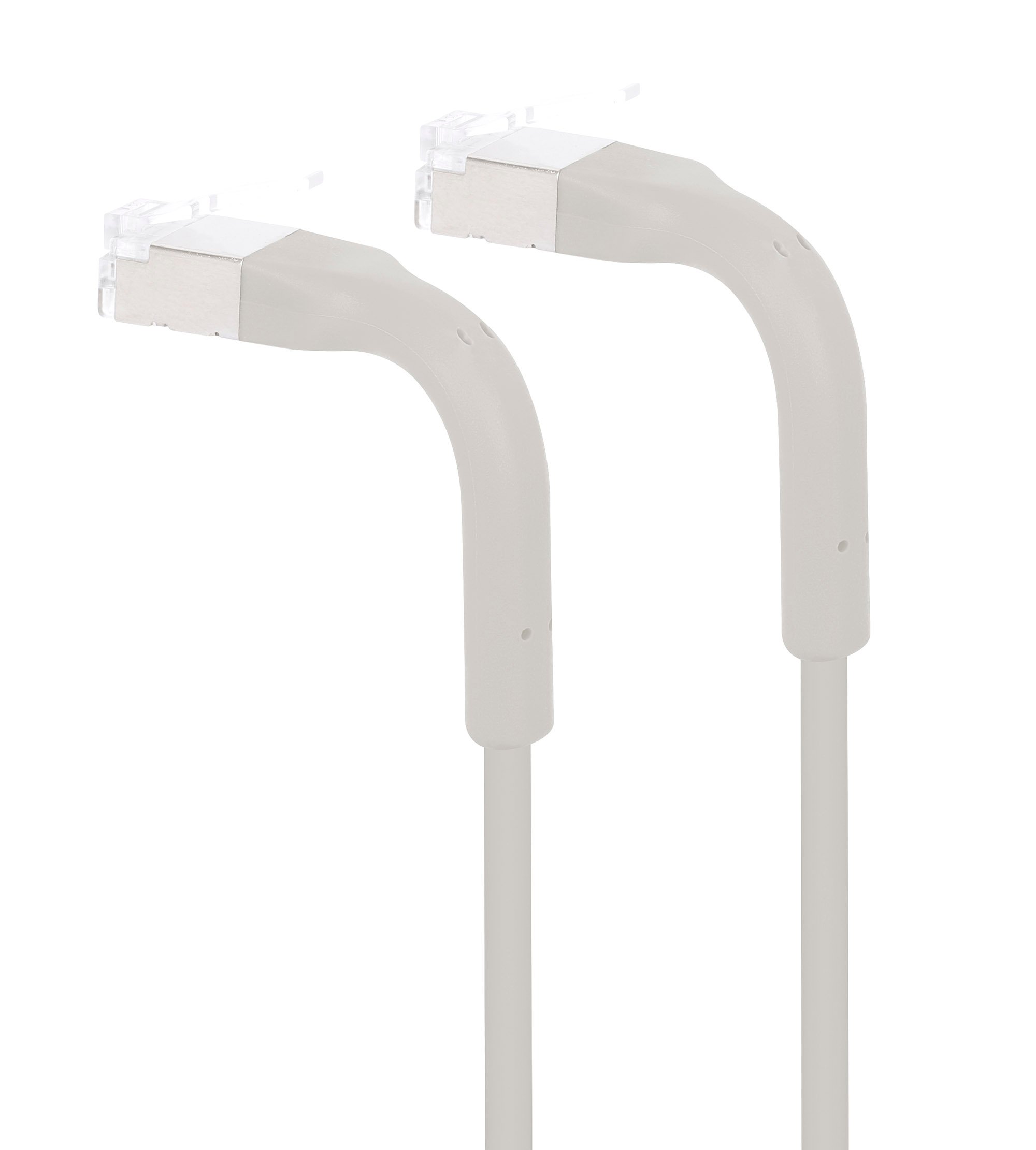 Cavo di rete Patch in Rame Cat. 6A F/FTP Pieghevole FlexiBoot Slim Grigio 2 m INTELLINET - immagine 3