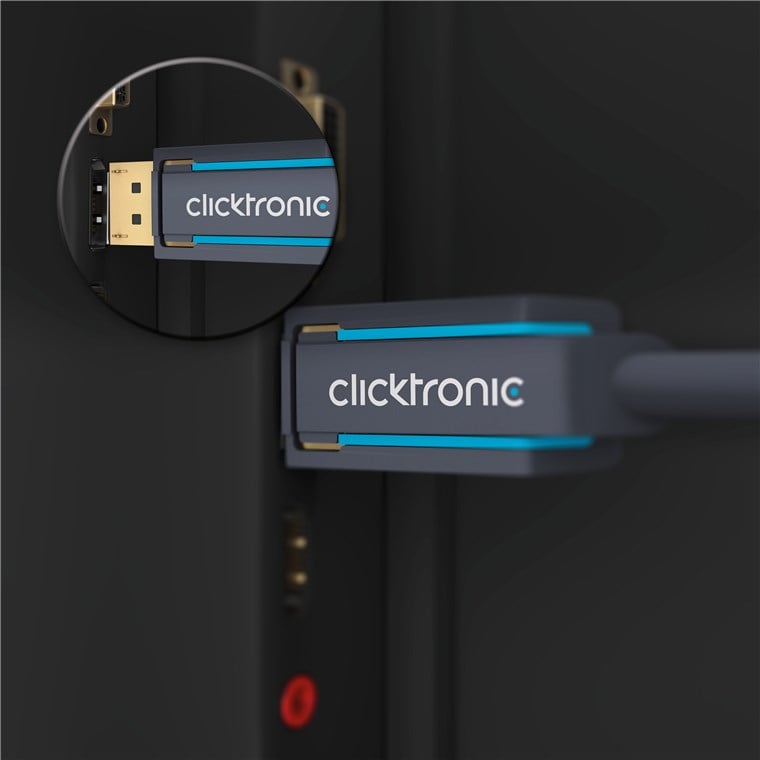 Cavo DisplayPort 1.4 Maschio/Maschio 3m Alta Qualità CLICKTRONIC - immagine 4