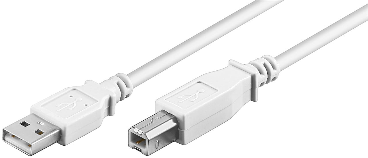 Cavo USB 2.0 A maschio/B maschio 1m Bianco GOOBAY - immagine 2