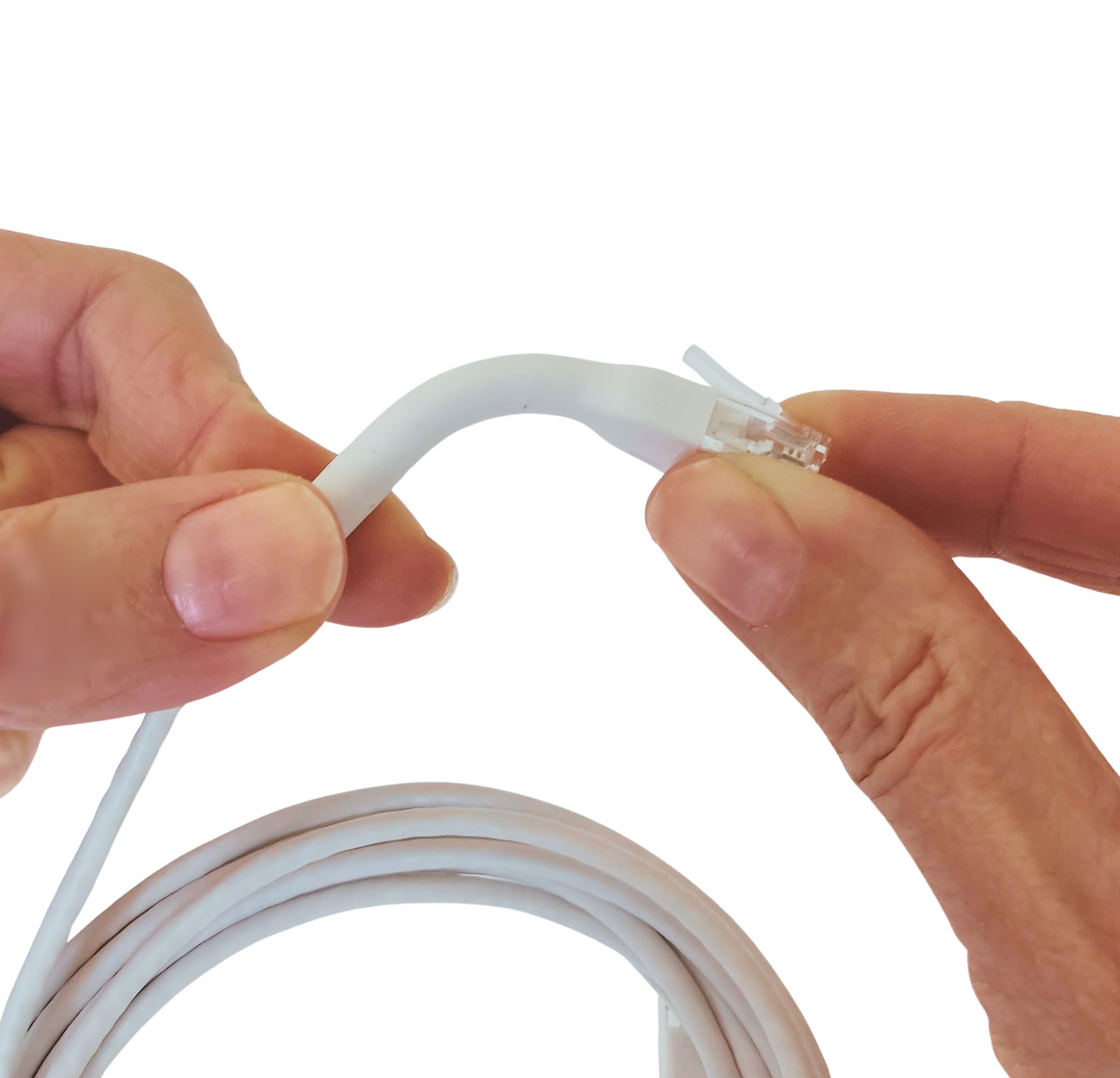 Cavo Slim Patch di Rete Pieghevole in Rame Cat.6A U/UTP 1m Bianco TECHLY PROFESSIONAL - immagine 4