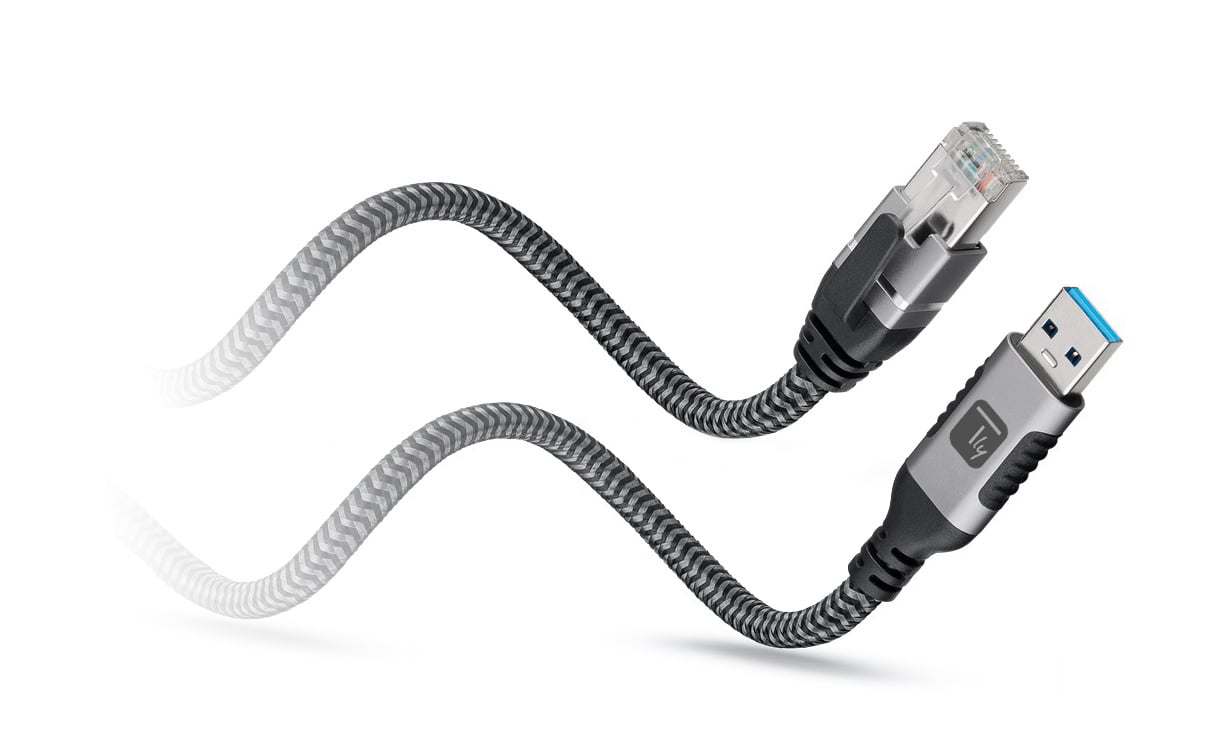 Cavo USB 3.0 Tipo A Maschio a Ethernet RJ45 Maschio 7,5m TECHLY - immagine 3