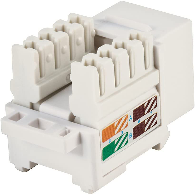 Frutto Keystone RJ45 Cat.5E UTP IDC 90° Bianco TECHLY PROFESSIONAL - immagine 3