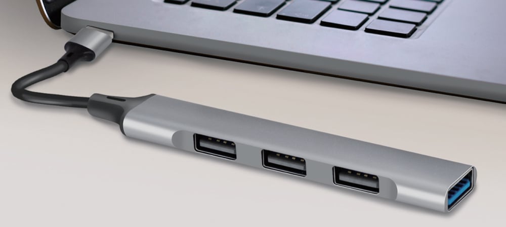 Hub USB 3.0 Ultra Slim a 4 Porte Ingresso USB-A LOGILINK - immagine 3